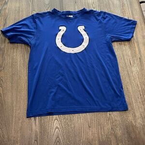 NFL X Team Apparel YX3 Cool Indianapolis Colts T-Shirt Short Sleeves Blue Size L